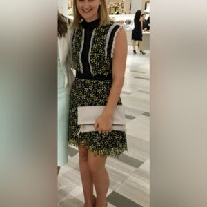 Like new Self Portrait mini dress with open back